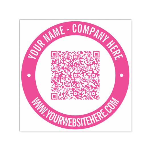 QR-Code-Website Business Self-Inking-Briefmarke Permastempel (Design)