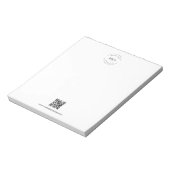 QR CODE-Website für einfaches Business-Logo Notizblock (Rotiert)