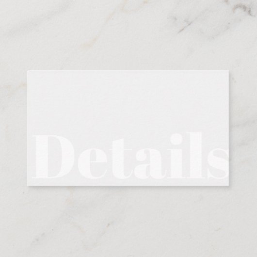 QR CODE Website für moderne Typografie Hochzeitsse Begleitkarte (Rückseite)