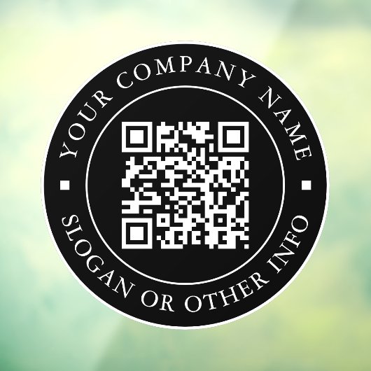 QR Code Website Link Black Business Fensteraufkleber (Blatt 3)