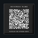 QR Code Website Link Black Simple Business Magnet<br><div class="desc">Erstellen Sie mit einem QR-Code-Weblink Ihren eigenen,  individuellen Business-Magneten. Klicken Sie auf die SCHALTFLÄCHE BLAUE DESIGN TOOL,  um eine erweiterte Anpassung dieses Designs zu erhalten.</div>