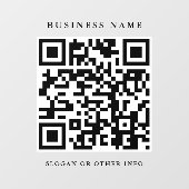 QR-Code Website Link Einfache Business-Window-Verk Fensteraufkleber (Blatt)