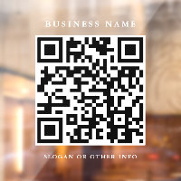 QR-Code-Website-Link Weißes Skript Einfache Geschä