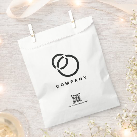 QR-Code-Website-Logo für Business Scan - einfach Geschenktütchen (Ausgeschnitten)
