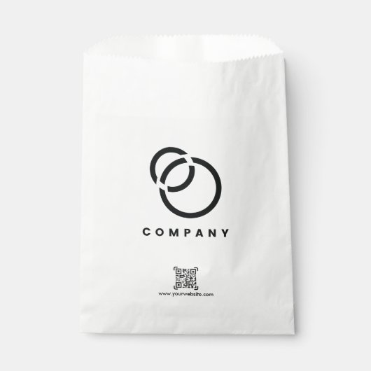 QR-Code-Website-Logo für Business Scan - einfach Geschenktütchen (Vorderseite)