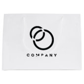 QR-Code-Website-Logo für Business Scan - einfach Große Geschenktüte (Vorderseite)