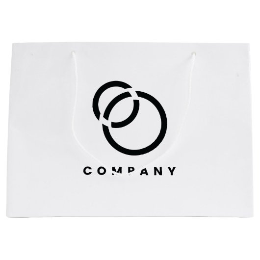 QR-Code-Website-Logo für Business Scan - einfach Große Geschenktüte (Vorderseite)