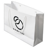 QR-Code-Website-Logo für Business Scan - einfach Große Geschenktüte (Vorderseite Schrägansicht)