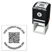 QR-Code-Website oder benutzerdefinierte Briefmarke Permastempel (Beispiel)