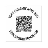 QR-Code-Website oder benutzerdefinierte Briefmarke Permastempel (Design)