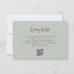 QR-Code-Website RSVP-Karte RSVP Karte