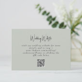 QR-Code-Website RSVP-Karte RSVP Karte (Stehend Vorderseite)