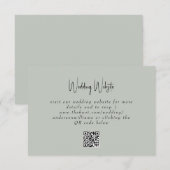 QR-Code-Website RSVP-Karte RSVP Karte (Vorne/Hinten)