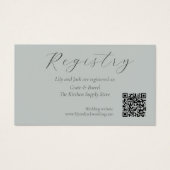QR Code Wedding Gift Registrierungskarte (Vorderseite)