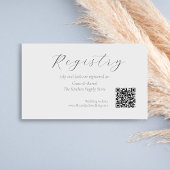 QR Code Wedding Gift Registrierungskarte