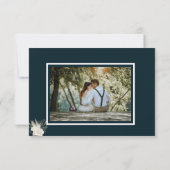 QR Code Wedding RSVP Card Dankeskarte (Rückseite)