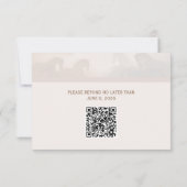 QR Code Wedding RSVP Card Karte (Rückseite)