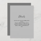 QR Code Wedding RSVP Details Geschenke Hotelwebsit Begleitkarte (Vorne/Hinten)