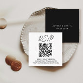 QR CODE Wedding RSVP Hochzeitswebsite Begleitkarte