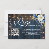 QR Code Wedding RSVP Karte (Vorderseite)