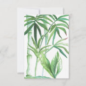 QR Code Wedding RSVP Watercolor Enclosure Card (Rückseite)