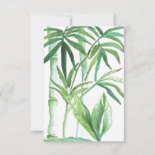 QR Code Wedding RSVP Watercolor Enclosure Card Karte (Rückseite)