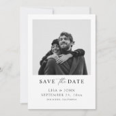Qr Code Wedding Save the Date Photo Einladung (Vorderseite)