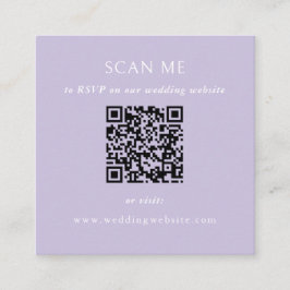 QR Code Wedding Website Begleitkarte