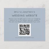 QR Code Wedding Website Blue Encl (Vorderseite)
