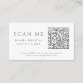 QR Code & Wedding Website Garden Blume UAWG Begleitkarte (Vorderseite)