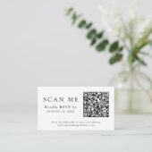 QR Code & Wedding Website Herbst Summer UAWG Begleitkarte (Stehend Vorderseite)