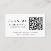 QR Code & Wedding Website Herbst Summer UAWG Begleitkarte (Vorderseite)