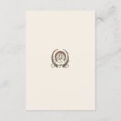 QR Code Wedding Website Info Art Nouveau Begleitkarte (Rückseite)