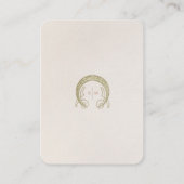 QR Code Wedding Website Info Jugendstil Begleitkarte (Rückseite)