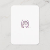 QR Code Wedding Website Info Jugendstil Begleitkarte (Rückseite)