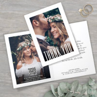 QR Code Wedding Website Modernes Foto und neue Adr