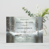 QR Code Weihnachts-Bridal-Dusche Einladung (Stehend Vorderseite)