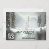 QR Code Weihnachts-Bridal-Dusche Einladung (Rückseite)