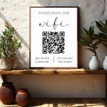 QR Code Weiß Bitte genießen Sie unsere WiFi Poster<br><div class="desc">Das QR Code White Sign - eine zeitgemäße Mischung aus Gastfreundschaft und Technologie, die Ihren Besuchern das Erlebnis vermitteln soll. Dieses elegante weiße Podestschild ist mehr als nur ein dekoratives Element; es ist eine Einladung zur Konnektivität. Mit einem dynamischen QR-Code, der hervorgehoben dargestellt wird, können die Gäste mühelos auf Ihr...</div>