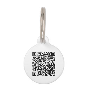 QR Code Weiß schwarz benutzerdefinierte Kontakt In Haustiermarke
