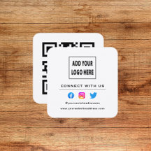 QR Code Weiß Schwarz Follow Scan zu verbinden mit