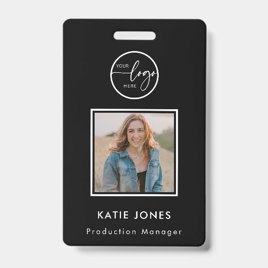 QR-Code Weiße, benutzerdefinierte Logos Mitarbeite Ausweis (Vorderseite)