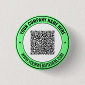 QR-Code Werbe-Button Beispiel Benutzerdefinierter Button (Vorderseite)