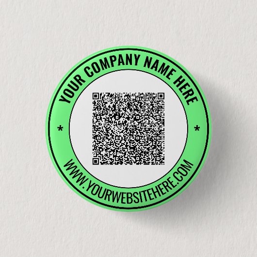 QR-Code Werbe-Button Beispiel Benutzerdefinierter Button (Vorderseite)