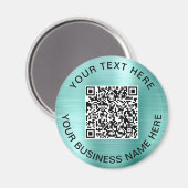 QR-Code Werbe-Mintgrün Magnet (Vorderseite/Rückseite)