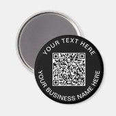 QR-Code Werbe Schwarz Magnet (Vorderseite/Rückseite)