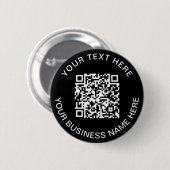 QR Code WerbeBlack Button (Vorne & Hinten)