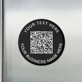 QR Code WerbeBlack Magnet