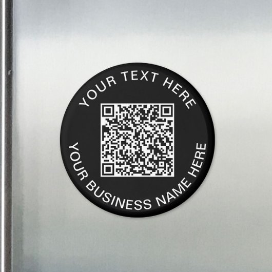 QR Code WerbeBlack Magnet