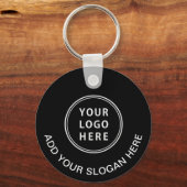 QR-Code WerbeBlack Schlüsselanhänger (Rückseite)